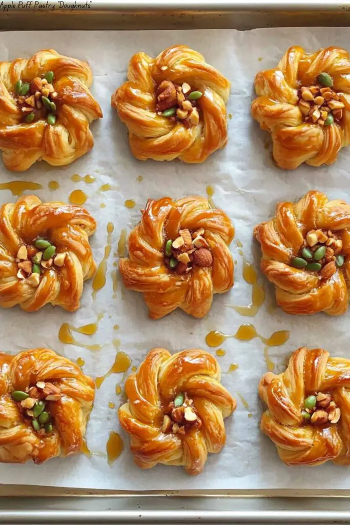 Apple Puff Pastry "Doughnuts"