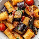 Eggplant and Fresh Tomato Pasta