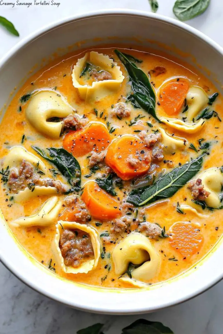 Creamy Sausage Tortellini Soup
