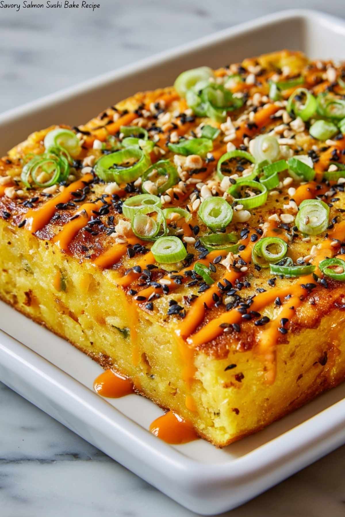 Savory Salmon Sushi Bake Recipe