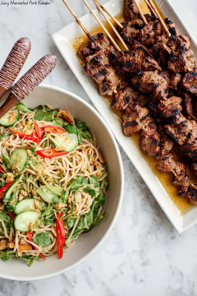 Juicy Marinated Pork Kebabs
