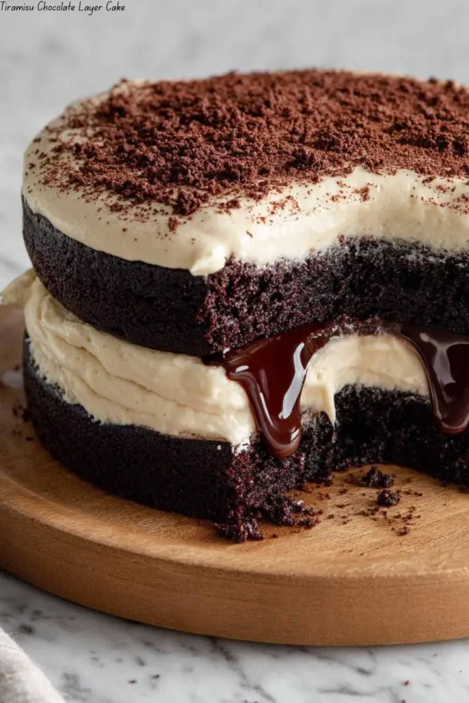 Tiramisu Chocolate Layer Cake