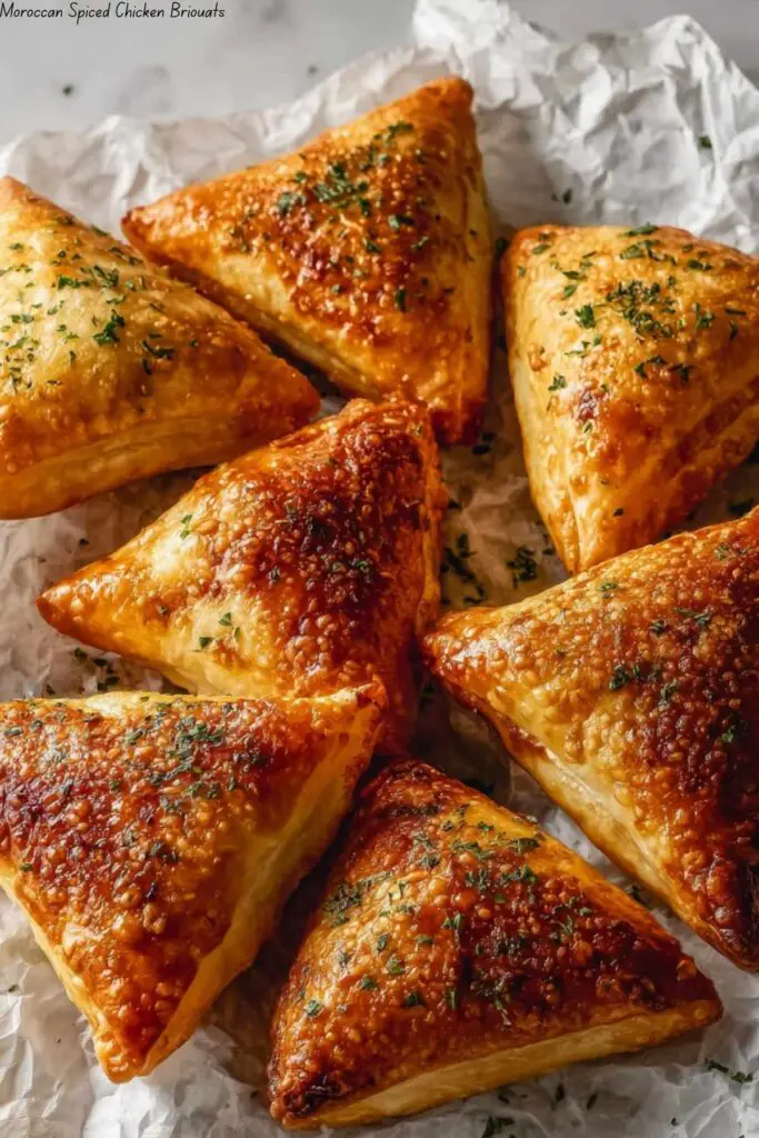 Moroccan Spiced Chicken Briouats 4 Moroccan Spiced Chicken Briouats