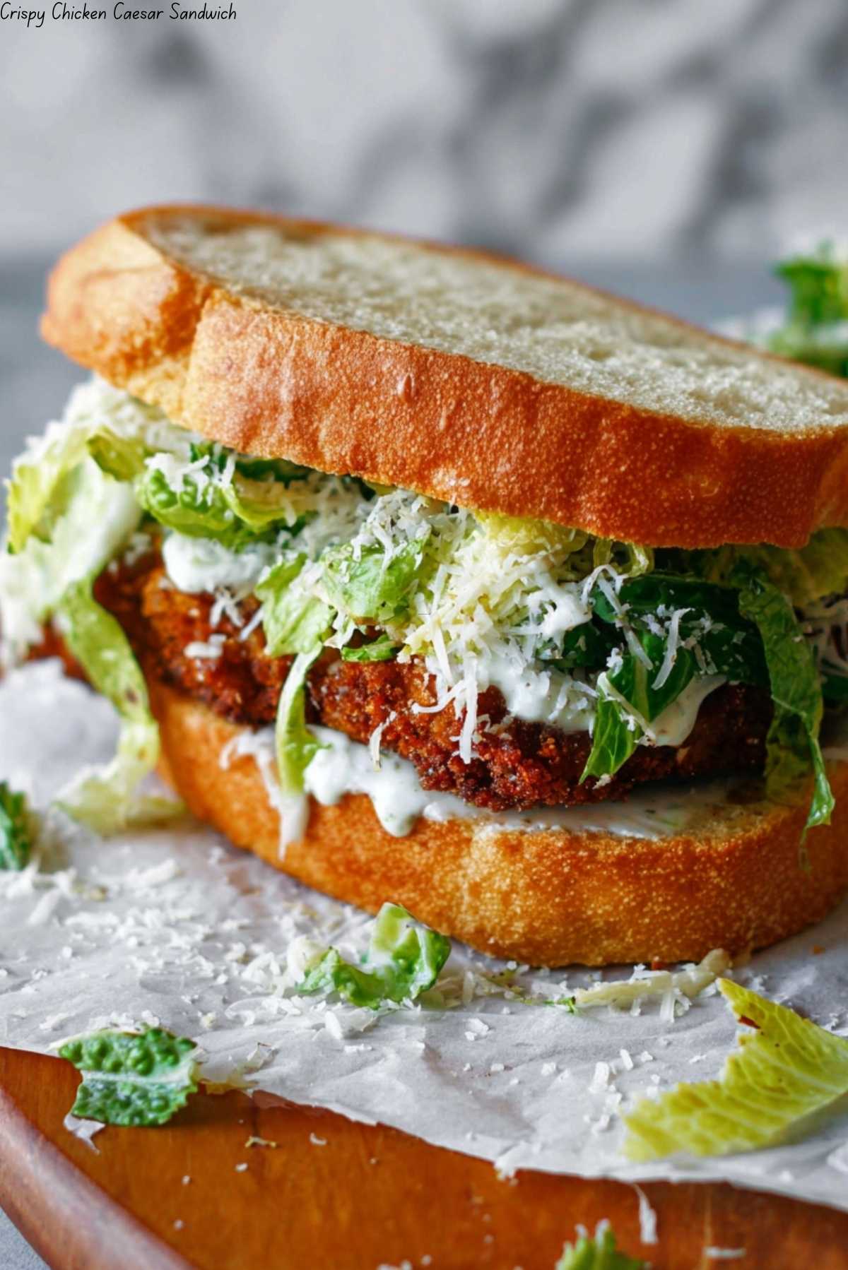 Crispy Chicken Caesar Sandwich