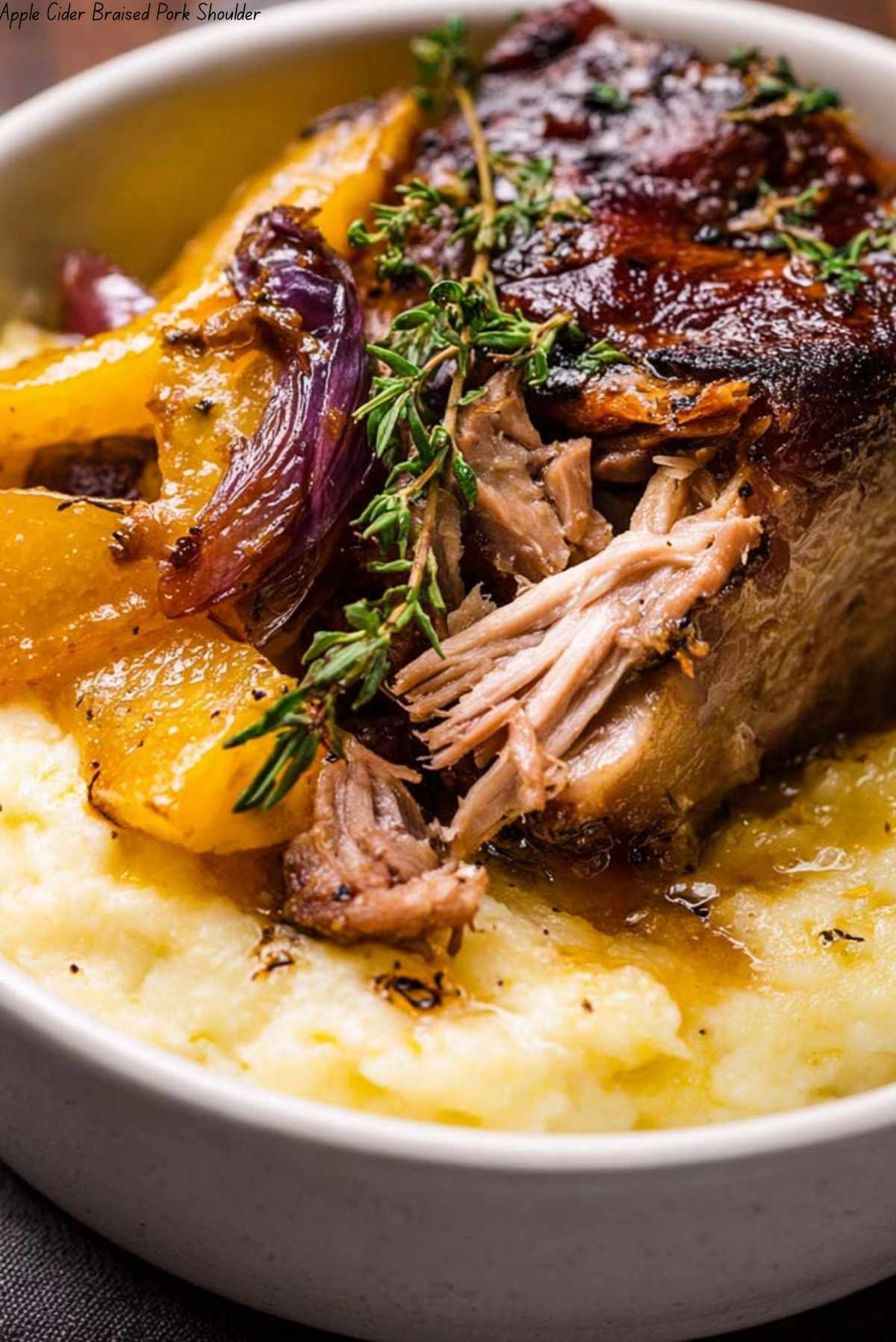 Apple Cider Braised Pork Shoulder