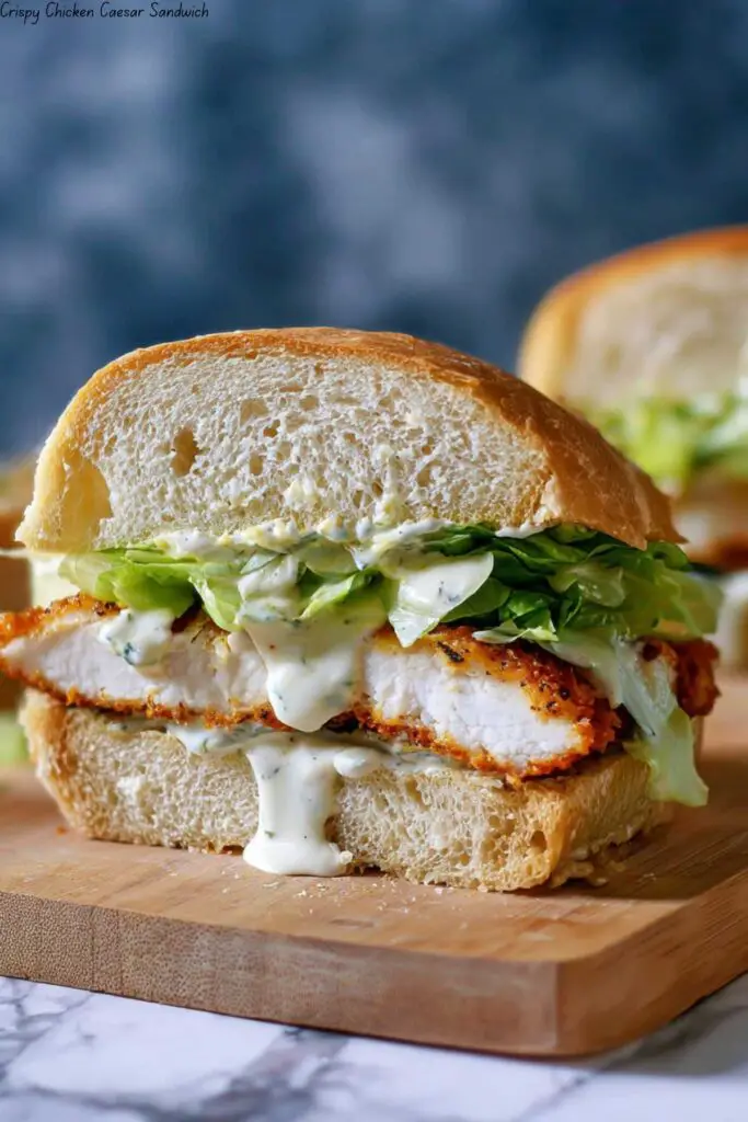 Crispy Chicken Caesar Sandwich