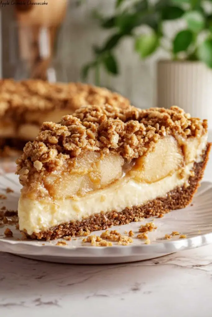 Apple Crumble Cheesecake