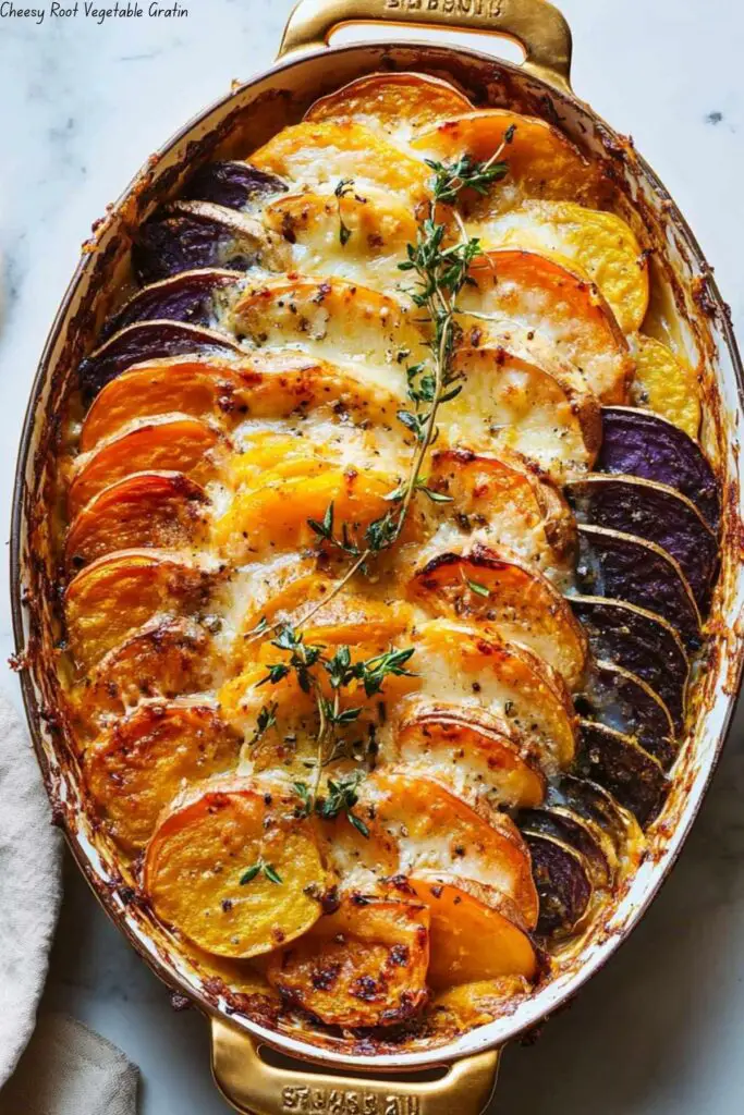 Cheesy Root Vegetable Gratin 4 Cheesy Root Vegetable Gratin