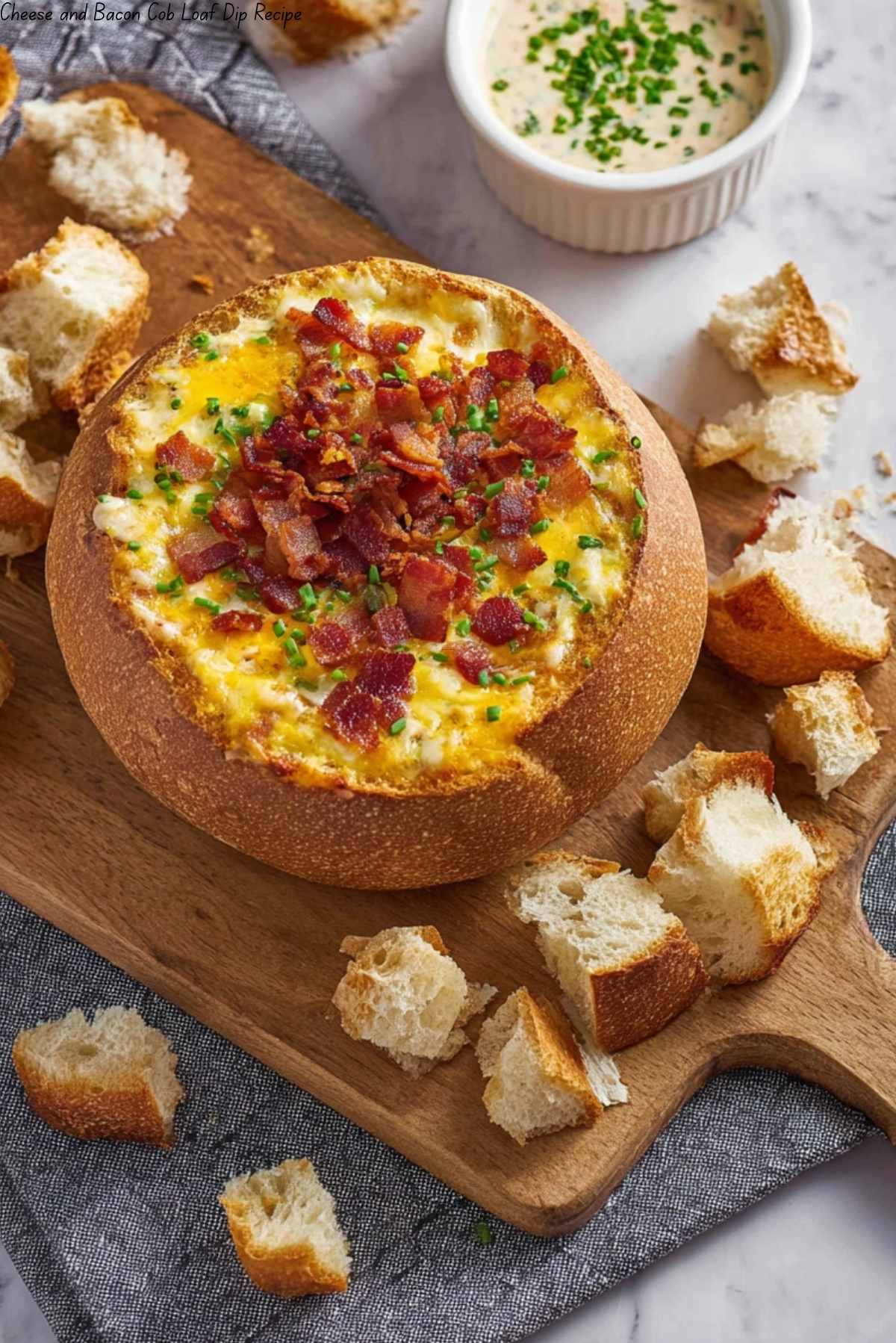 Cheese and Bacon Cob Loaf Dip Recipe
