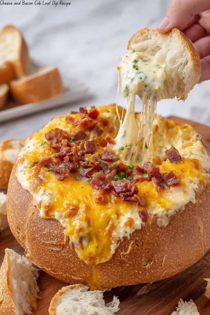 Cheese and Bacon Cob Loaf Dip Recipe