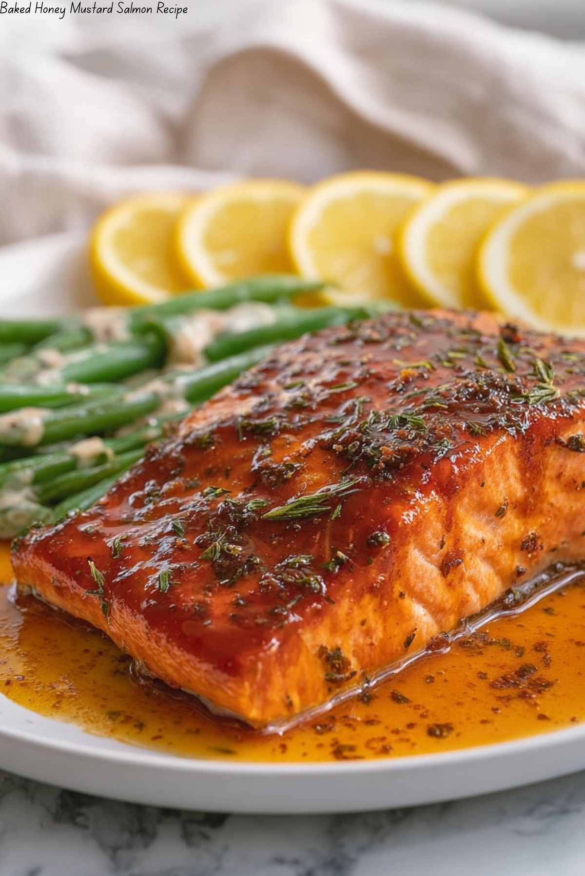 Baked Honey Mustard Salmon Recipe