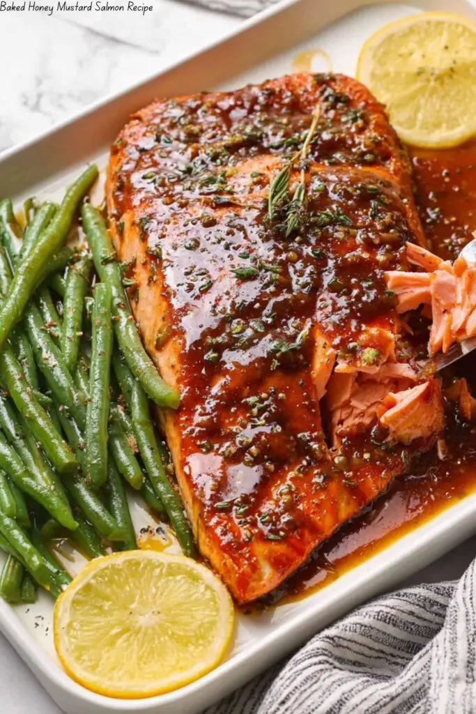 Baked Honey Mustard Salmon Recipe