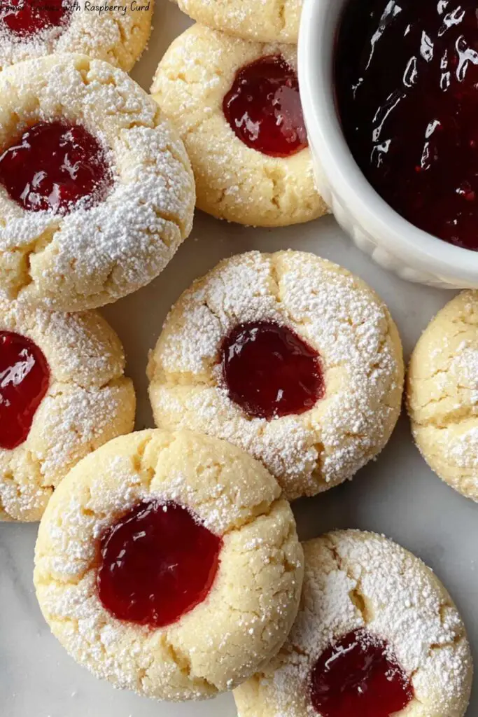 Lemon Cookies with Raspberry Curd 4 Lemon Cookies with Raspberry Curd