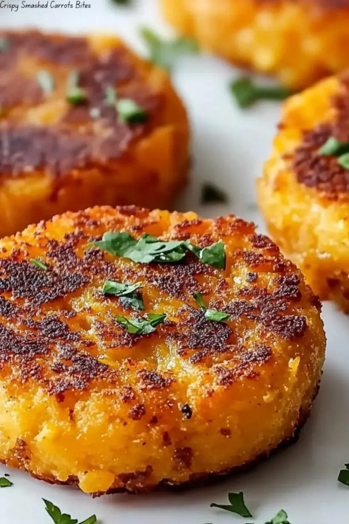 Crispy Smashed Carrots Bites