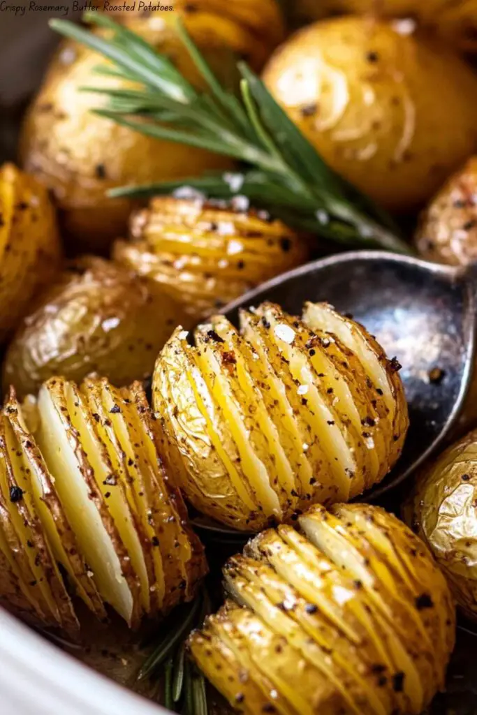 Crispy Rosemary Butter Roasted Potatoes
