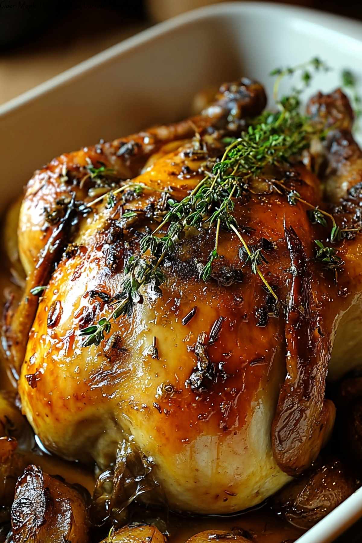 Cider Maple Oven Roasted Cornish Hen Recipe