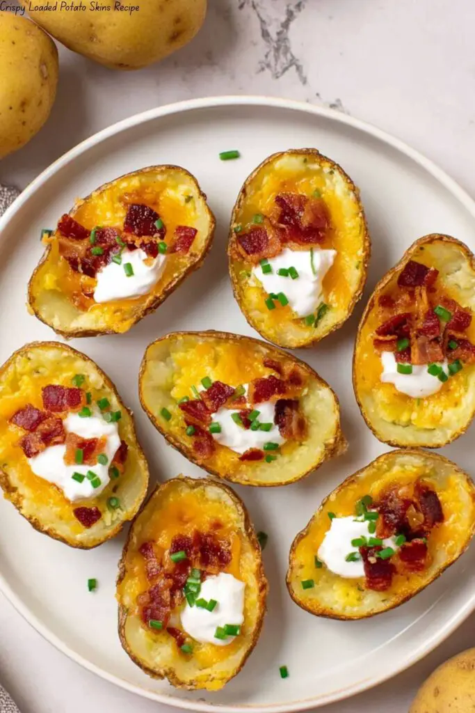 Crispy Loaded Potato Skins Recipe