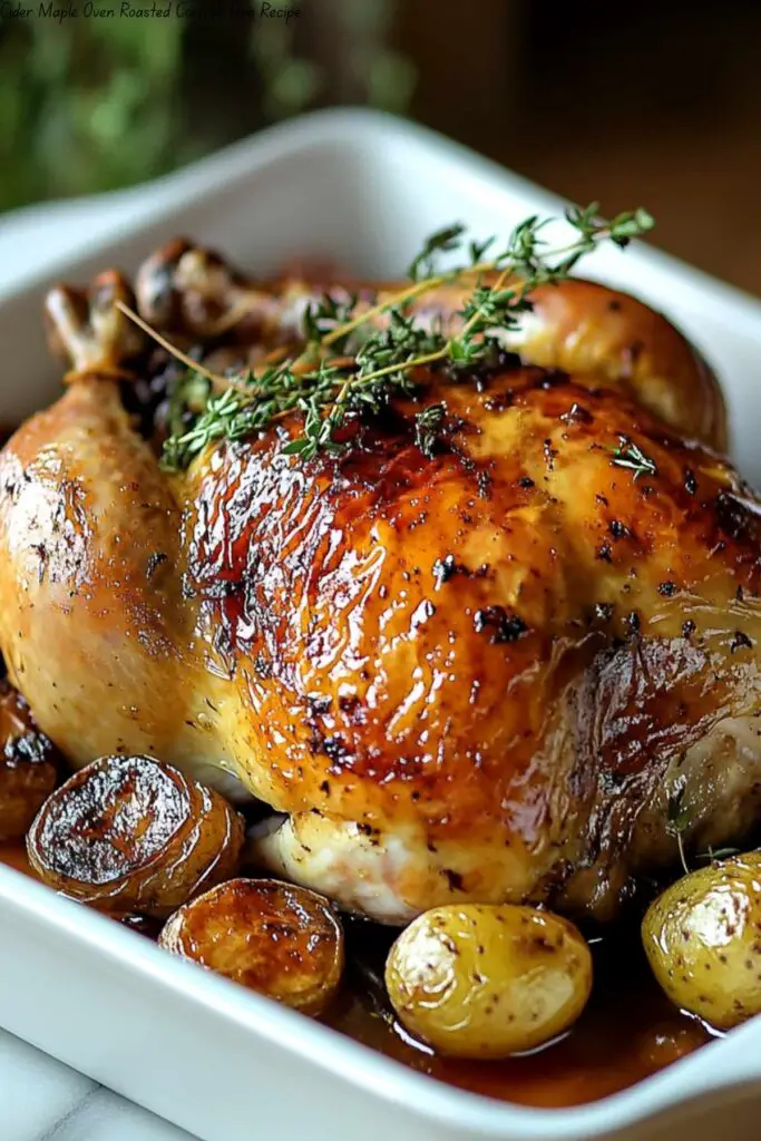 Cider Maple Oven Roasted Cornish Hen Recipe
