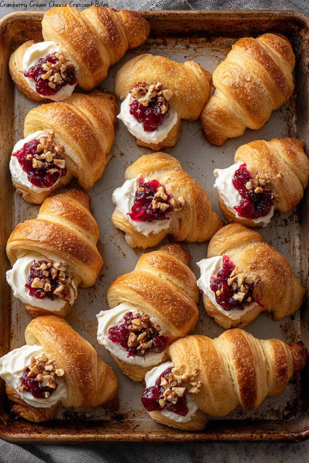 Cranberry Cream Cheese Crescent Bites