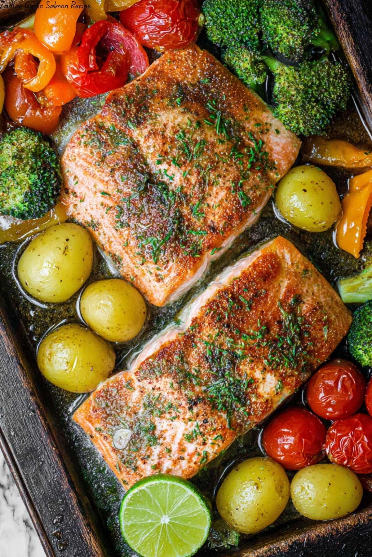 Za’atar Garlic Salmon Recipe
