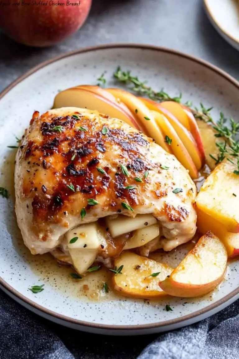Apple and Brie Stuffed Chicken Breast