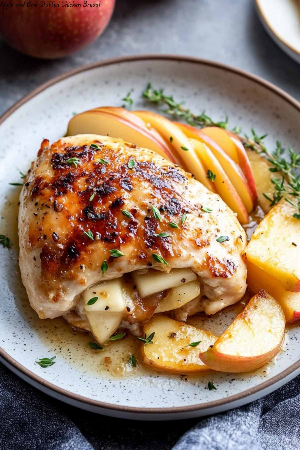 Apple and Brie Stuffed Chicken Breast