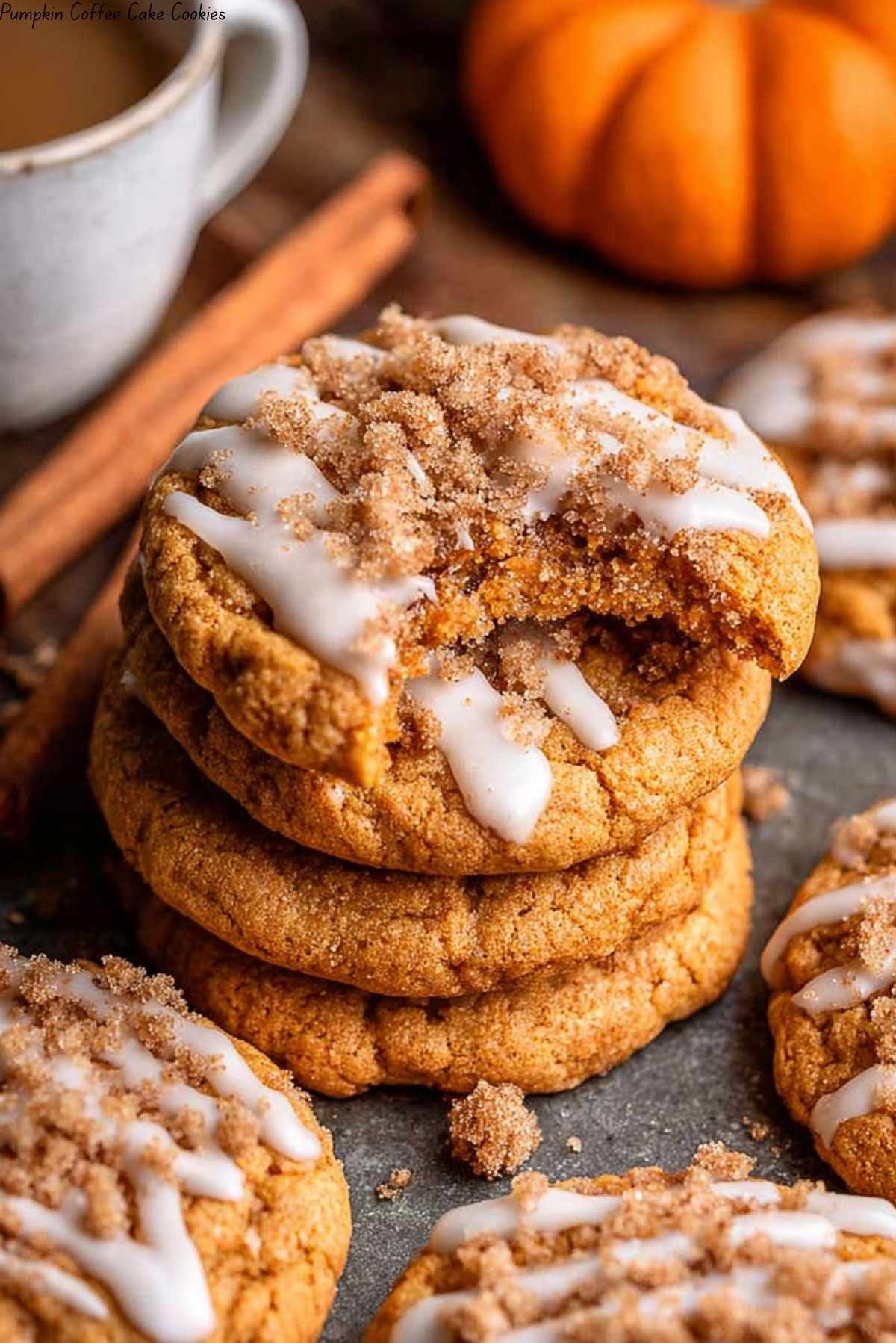 Pumpkin Coffee Cake Cookies