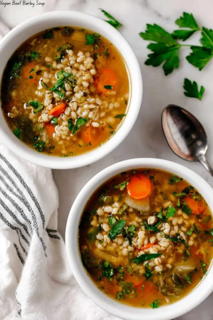 Vegan Beef Barley Soup 4 Vegan Beef Barley Soup