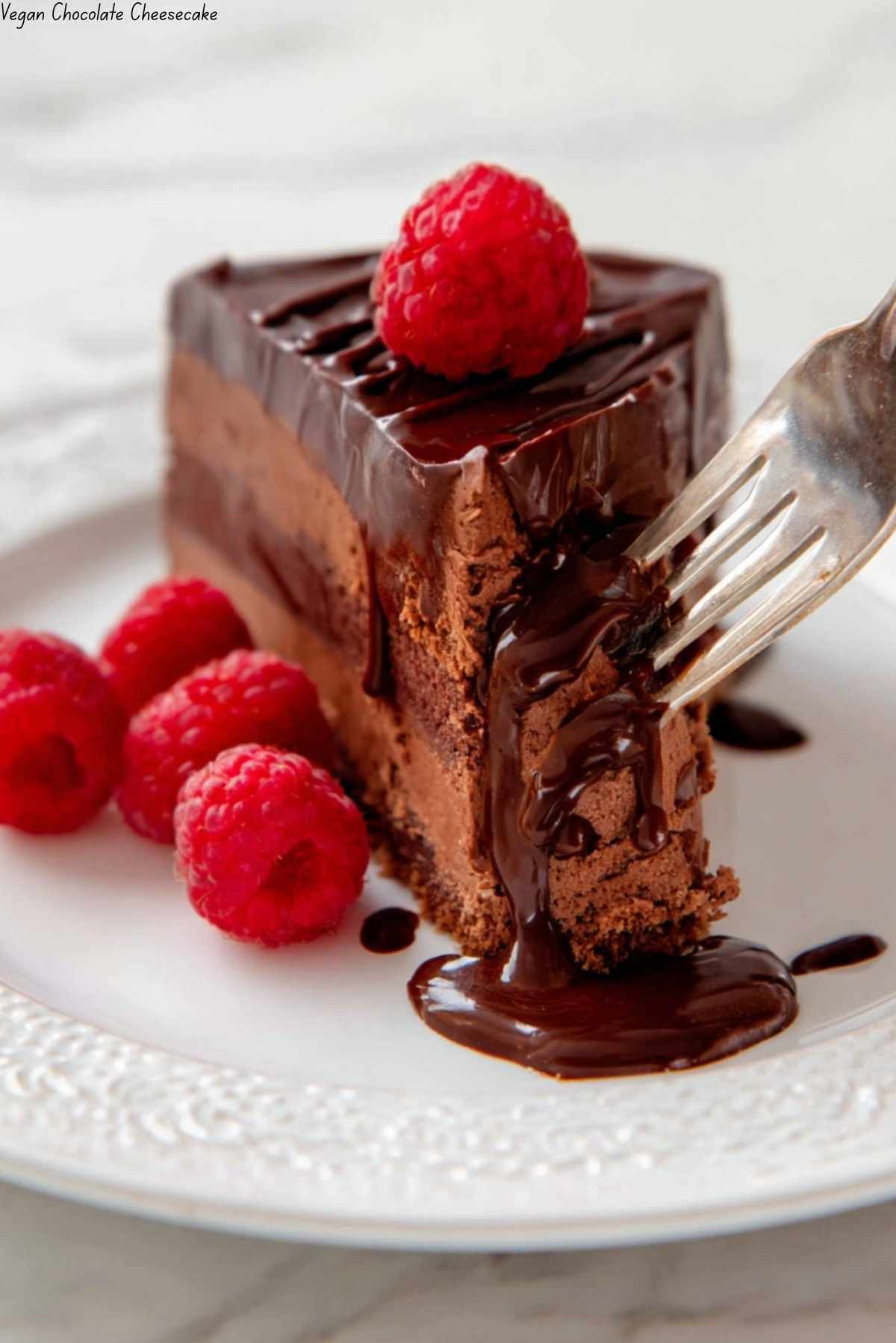Vegan Chocolate Cheesecake