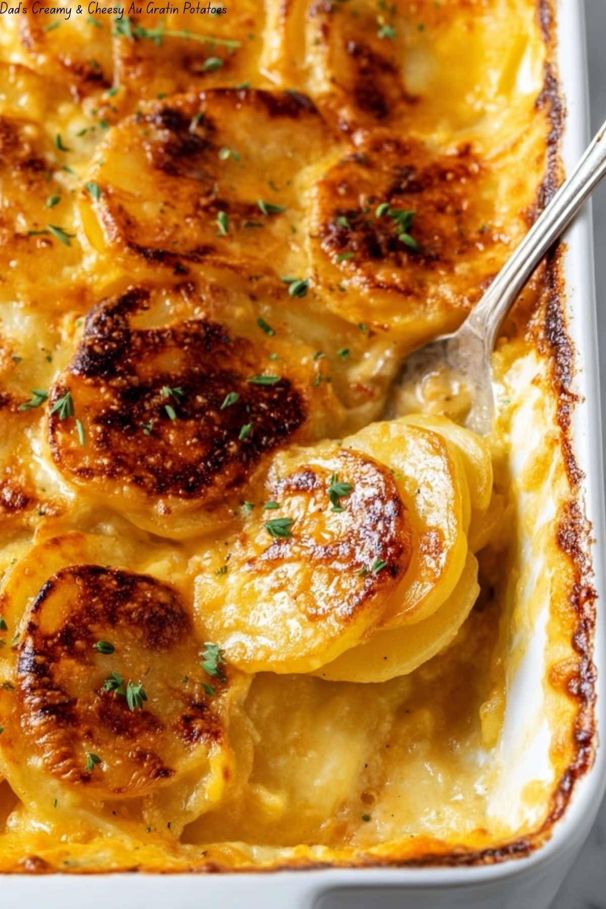 Dad’s Creamy & Cheesy Au Gratin Potatoes 3 Dad’s Creamy & Cheesy Au Gratin Potatoes