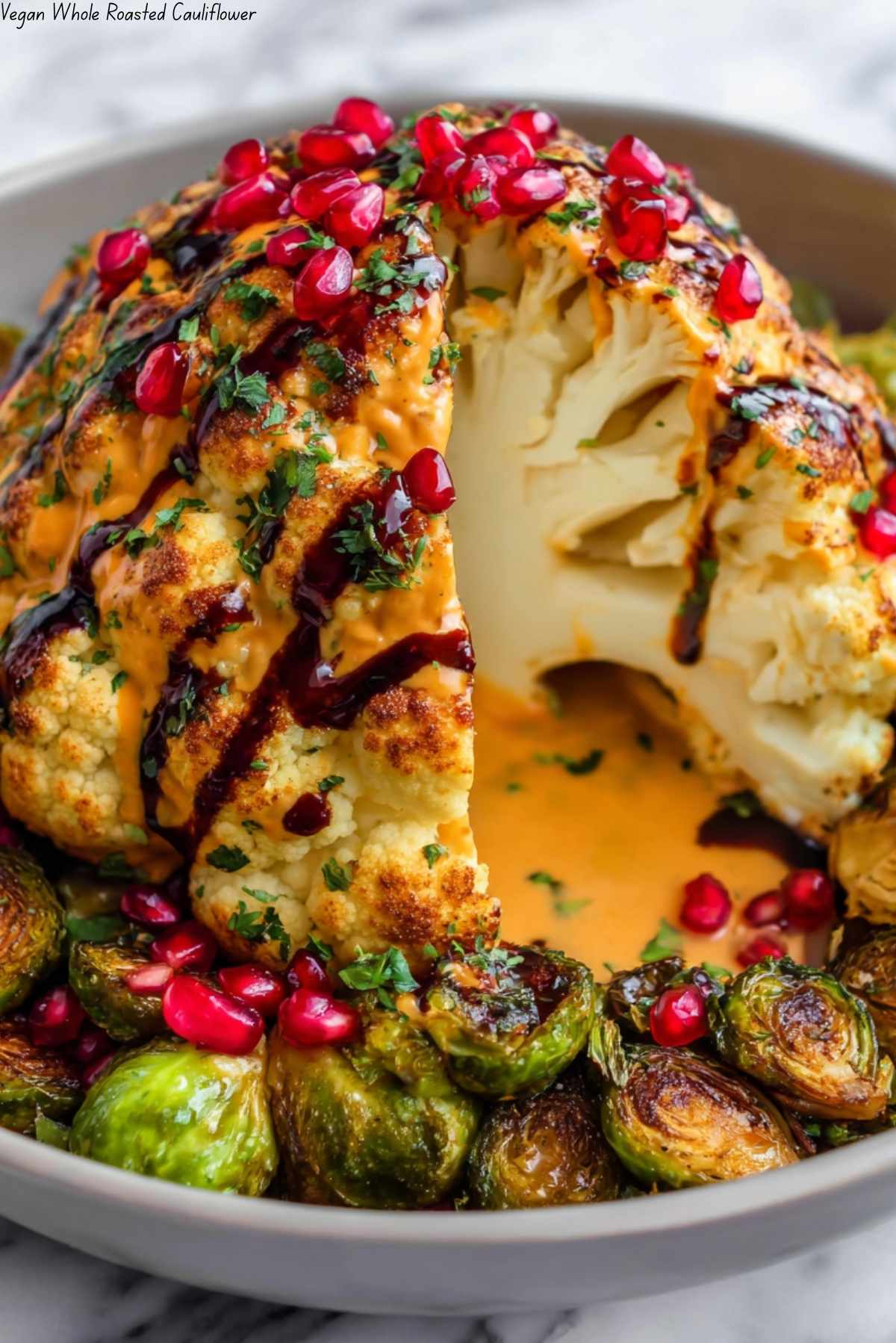 Vegan Whole Roasted Cauliflower