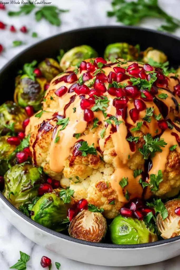 Vegan Whole Roasted Cauliflower