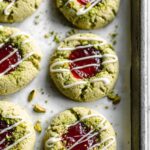 Pistachio & Cardamom Jam Thumbprint Cookies 5 Pistachio & Cardamom Jam Thumbprint Cookies