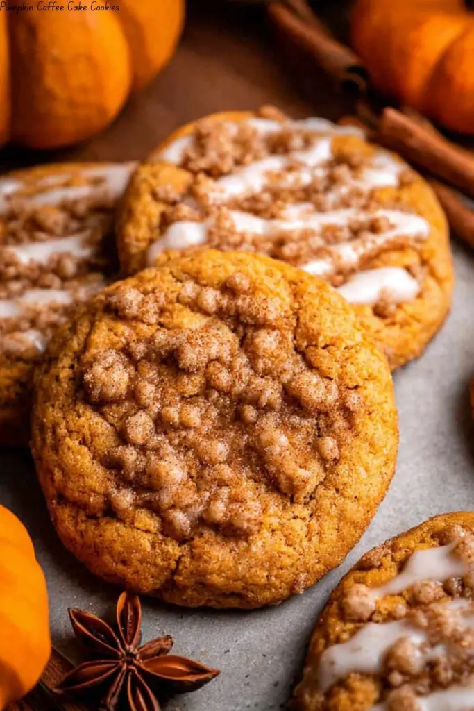 Pumpkin Coffee Cake Cookies
