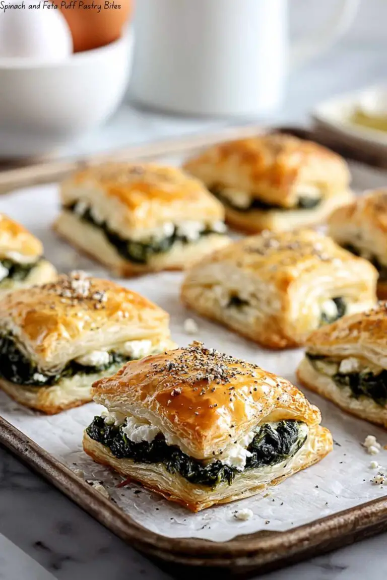 Spinach and Feta Puff Pastry Bites