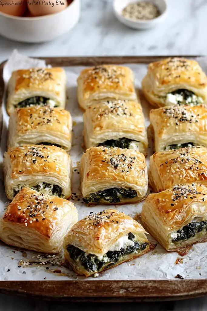 Spinach and Feta Puff Pastry Bites 4 Spinach and Feta Puff Pastry Bites
