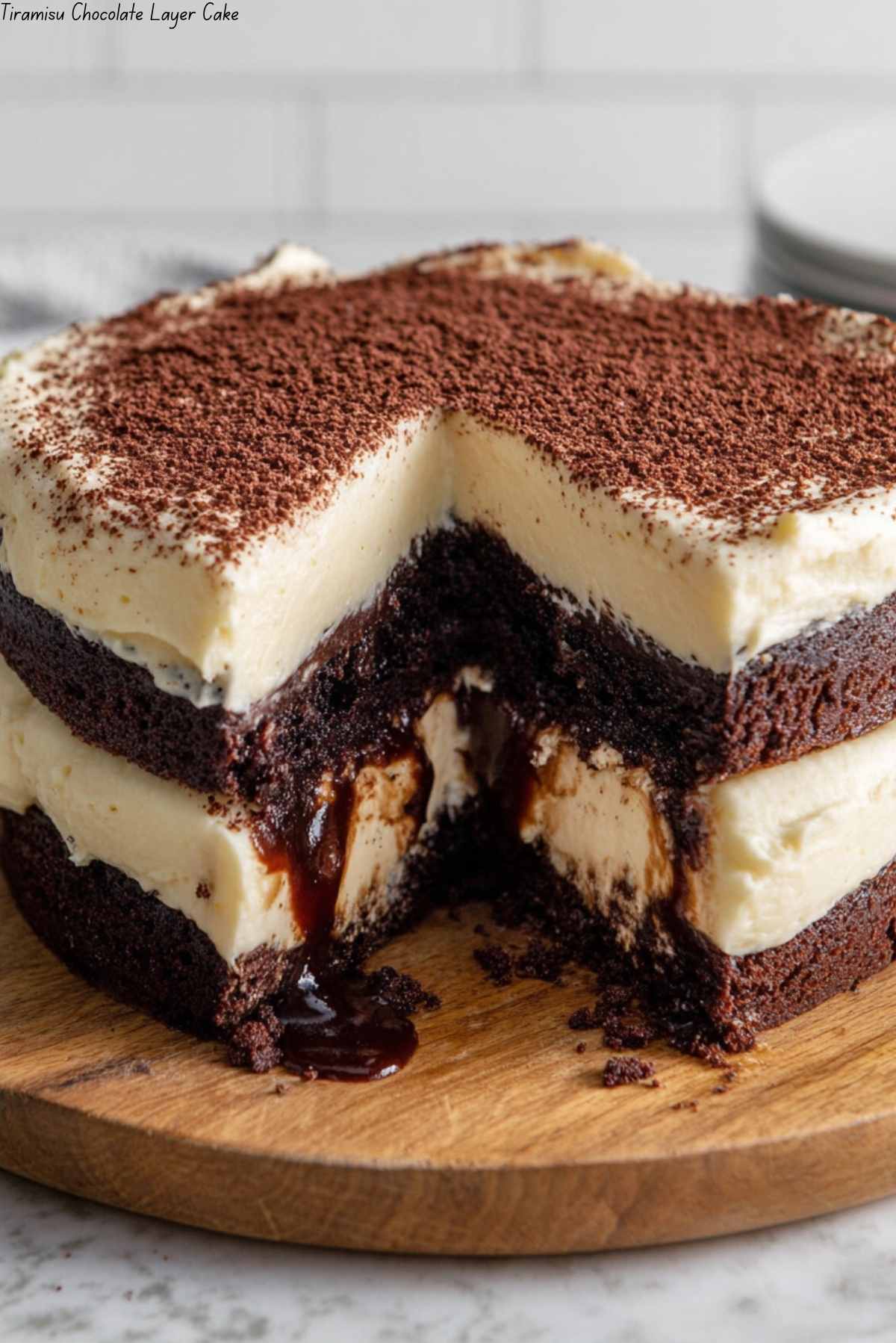 Tiramisu Chocolate Layer Cake