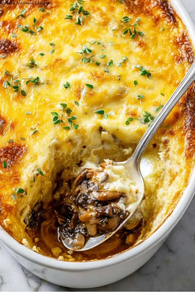 Incredible Mushroom Lasagna 4 Incredible Mushroom Lasagna