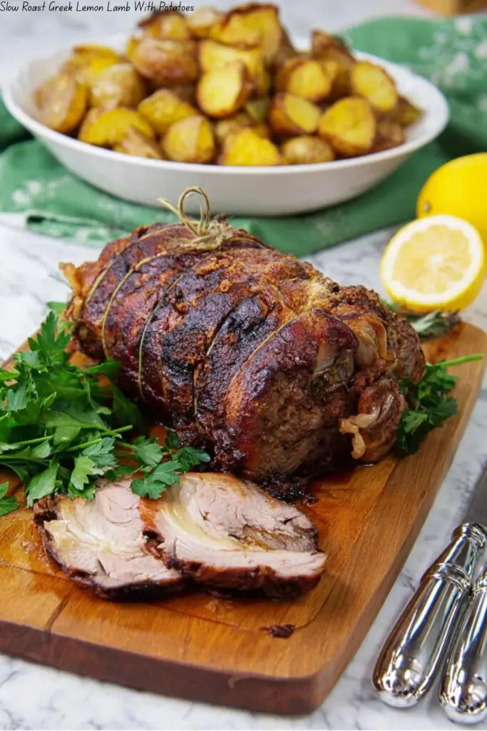 Slow Roast Greek Lemon Lamb With Potatoes 4 Slow Roast Greek Lemon Lamb With Potatoes