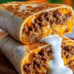 Beefy Melt Burritos