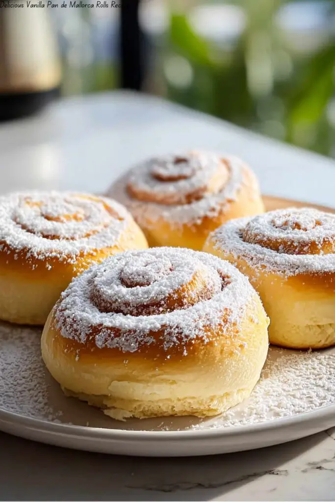 Delicious Vanilla Pan de Mallorca Rolls