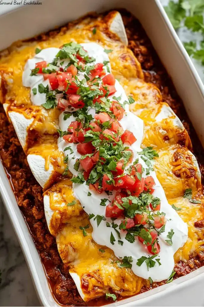Ground Beef Enchiladas
