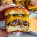 Hawaiian Roll Cheeseburger Sliders