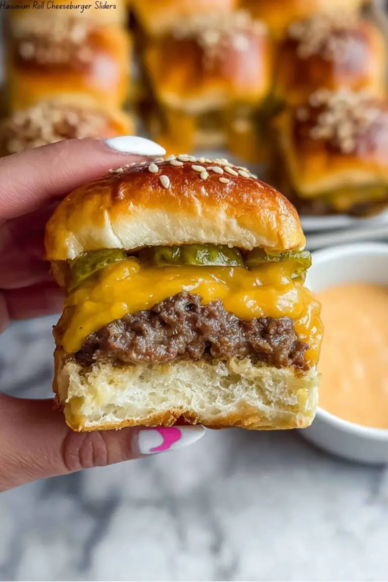 Hawaiian Roll Cheeseburger Sliders
