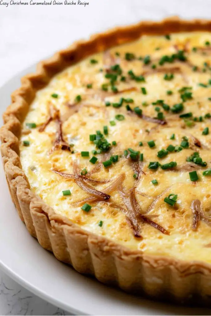 Cozy Christmas Caramelized Onion Quiche 4 Cozy Christmas Caramelized Onion Quiche