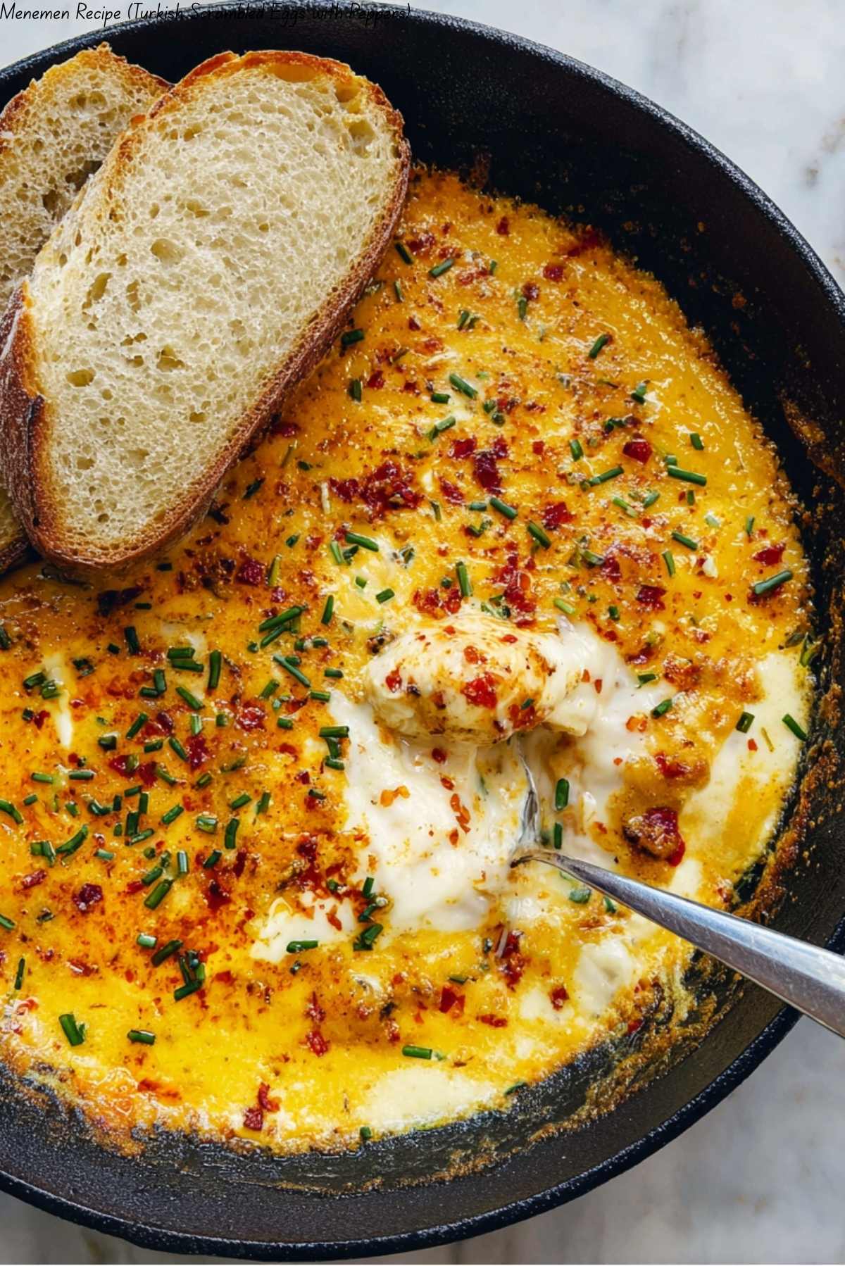 Menemen Recipe (Turkish Scrambled Eggs with Peppers)