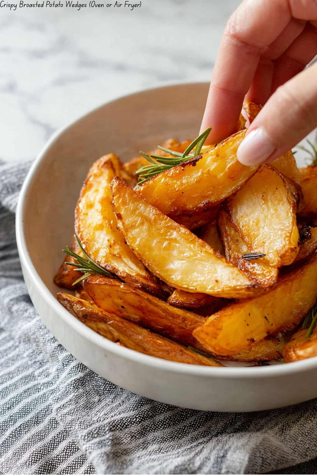 Crispy Broasted Potato Wedges (Oven or Air Fryer)