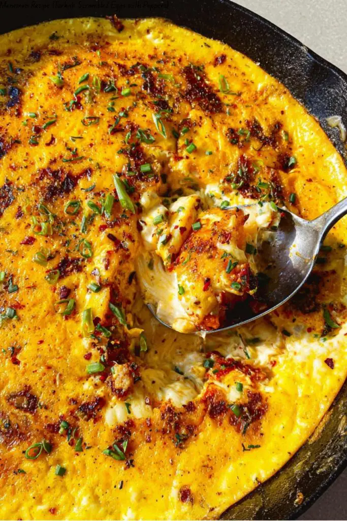 Menemen Recipe (Turkish Scrambled Eggs with Peppers) 4 Menemen Recipe (Turkish Scrambled Eggs with Peppers)