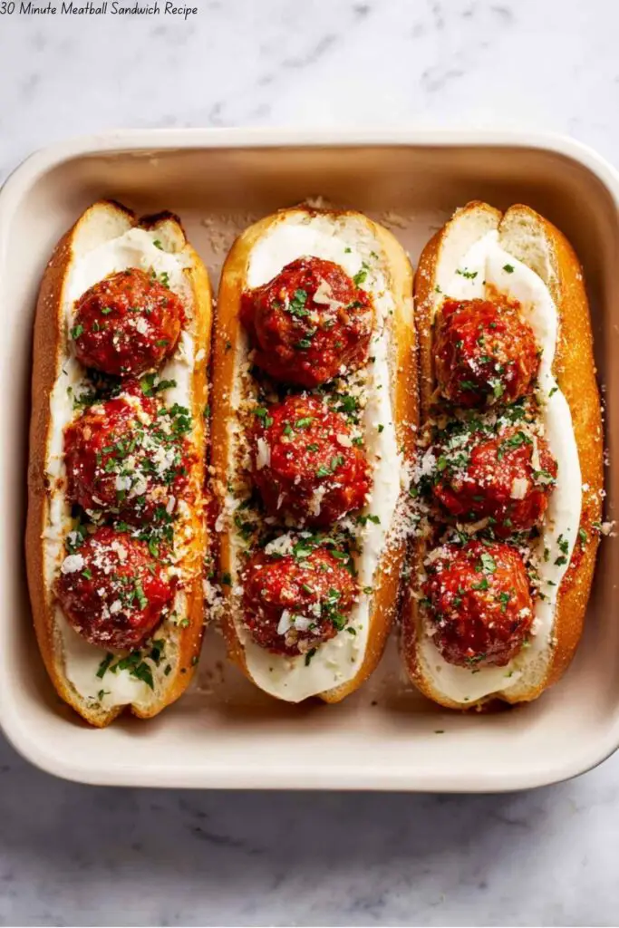 30 Minute Meatball Sandwich Recipe