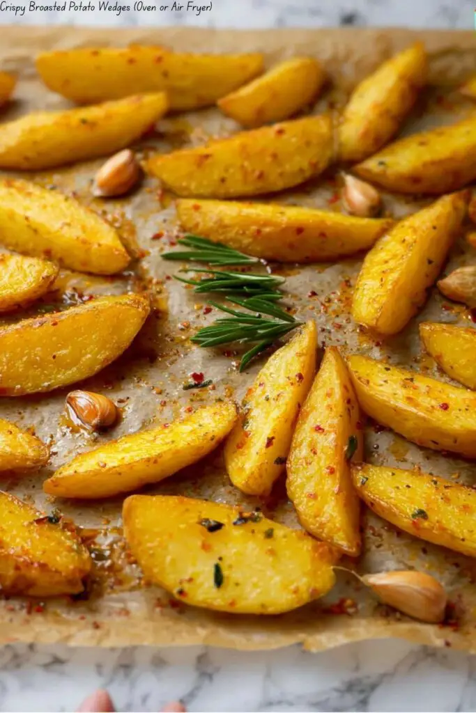 Crispy Broasted Potato Wedges (Oven or Air Fryer) 4 Crispy Broasted Potato Wedges (Oven or Air Fryer)